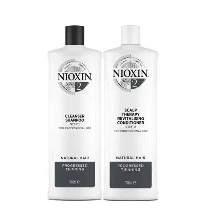 1000ml Nioxin System 2 Shampoo and Conditioner Pack Nioxin