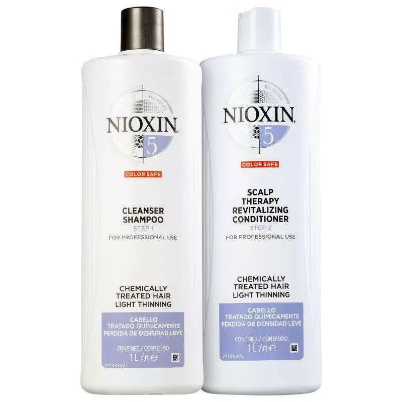 1000ml Nioxin System 5 Shampoo & Conditioner Pack Nioxin