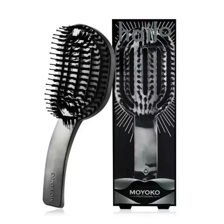 MK Hailo Gun Metal Detangling Brush Moyoko