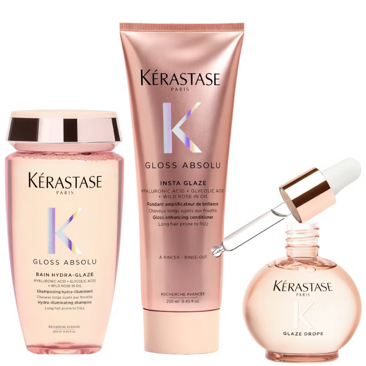 新品Kérastase Gloss Absolu シャンプー トリートメント4点 Kérastase Gloss Absolu Shampoo, Conditioner and Oil Trio - Buy